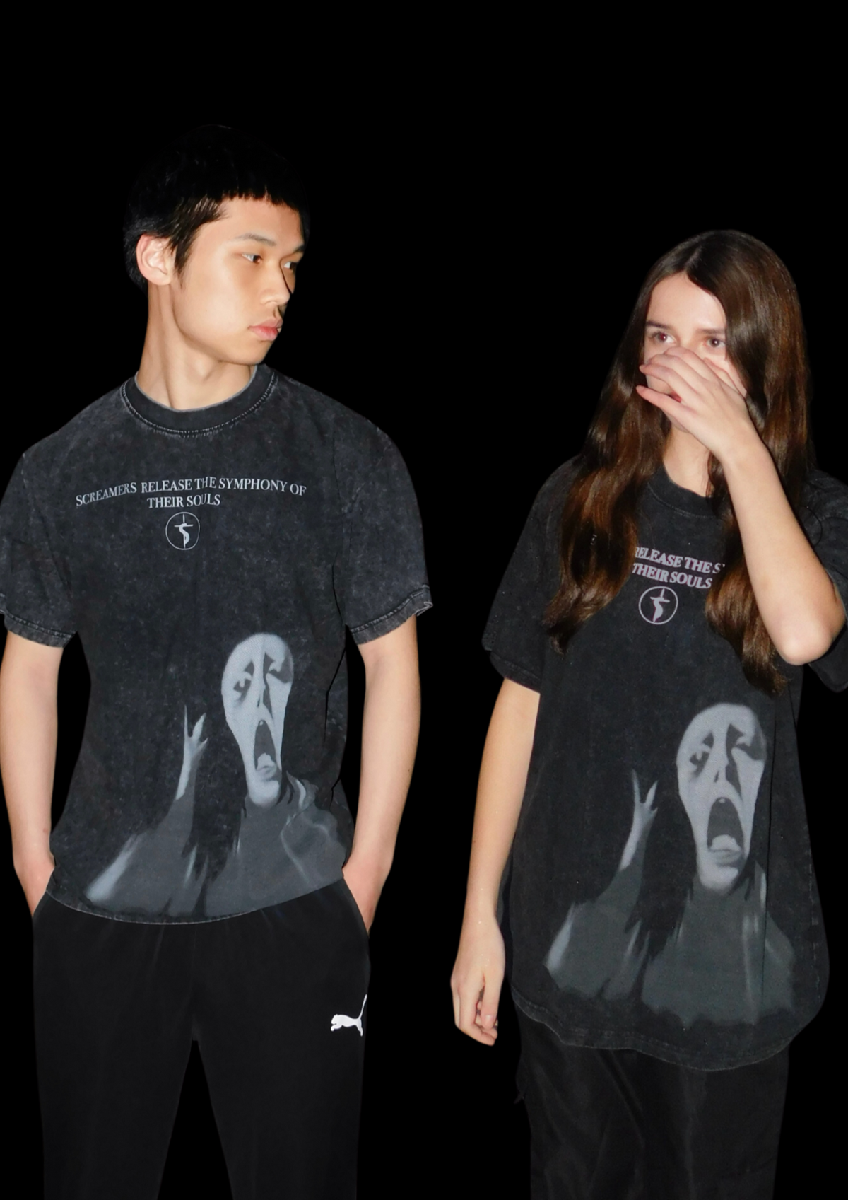 Screamers Acid Wash Oversized Graphic T-Shirt – Lunestreet
